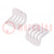 Stopper; ABS; white; vented; 10pcs.