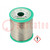 Soldering wire; Sn99,3Cu0,7; 0.8mm; 0.25kg; lead free; reel; 220°C