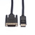 ROLINE DisplayPort Kabel DP Male - DVI Male (24+1), LSOH, zwart, 2 m