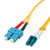 ROLINE Câble Patch FO duplex OS2, 9/125µm LC/SC, jaune, 0,5 m