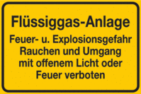 Hinweisschild - Gelb/Schwarz, 15 x 25 cm, Folie, Selbstklebend, Seton, Text