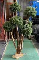 Luxury Artificial Silk Bespoke Multi Trunk Cloud Canopy Tree - 160cm, Green