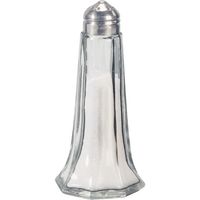 Produktbild zu FACKELMANN Pfeffer-/Salzstreuer Glas mit Edelstahl-Kappe, Höhe: 110 mm