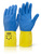 Beeswift 2 Colour Heavyweight Glove Yellow / Blue L