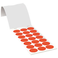 Markierungspunkt, Haftpapier, Ø 25 mm, 105 Stück, rot