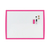Whiteboard JOY, magnetisch, Kunststoffrahmen, 585 x 430 mm, pretty pink