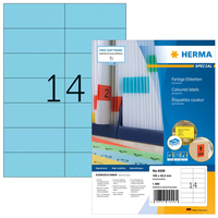HERMA 4558 étiquette auto-collante Rectangle Bleu 1400 pièce(s)
