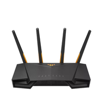 ASUS TUF Gaming AX3000 V2 vezetéknélküli router Gigabit Ethernet Kétsávos (2,4 GHz / 5 GHz) Fekete, Narancssárga