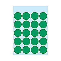 HERMA Multi-purpose labels ø 19mm dark green 100 pcs. etiqueta autoadhesiva Verde 100 pieza(s)