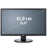 Fujitsu E line 24T-7 LED 61 cm (24") 1920 x 1080 pixels Full HD Black