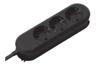 Bachmann SMARTLINE power extension 1.5 m 3 AC outlet(s) Indoor Black