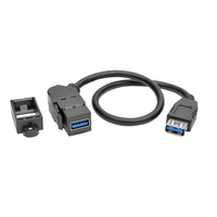 Tripp Lite U325-001-KPA-BK kabel USB 0,3 m USB 3.2 Gen 1 (3.1 Gen 1) USB A Czarny