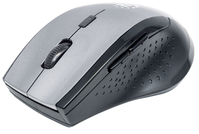 Manhattan Curve Wireless Mouse, Grey/Black, Adjustable DPI (800, 1200 or 1600dpi), 2.4Ghz (up to 10m), USB, Optical, Five Button with Scroll Wheel, USB micro receiver, 2x AAA ba...