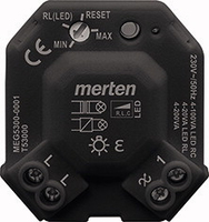 Merten MEG5300-0001 fényerőszabályzó Beépített Dimmer Fekete