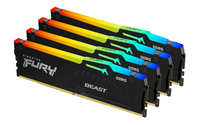 Kingston Technology FURY Beast 128GB 5200MT/s DDR5 CL40 DIMM (Kit van 4) RGB XMP