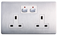 EnerGenie MIHO023 socket-outlet Stainless steel