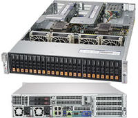 Supermicro SYS-2029U-TN24R4T server barebone Intel® C621 LGA 3647 (Socket P) Rack (2U) Black
