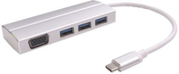 Microconnect USB3.1CCOM9S base para portátil y replicador de puertos USB 3.2 Gen 1 (3.1 Gen 1) Type-C Plata