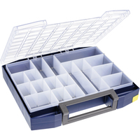 raaco Boxxser 80 Tool box Polycarbonate (PC), Polypropylene Blue, Transparent