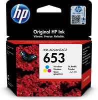 HP Cartucho de tinta Original Advantage 653 tricolor