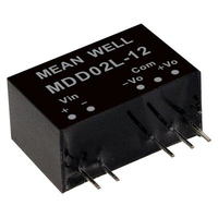 MEAN WELL MDD02M-12 áramátalakító és inverter 2 W