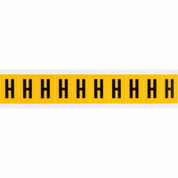 Brady 1530-H self-adhesive label Rectangle Permanent Black, Yellow 10 pc(s)