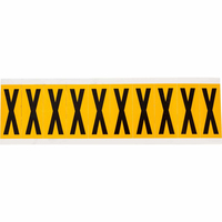 Brady 1534-X self-adhesive label Rectangle Permanent Black, Yellow 10 pc(s)