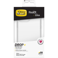 OtterBox React + Trusted Glass Series para Apple iPhone 13 Pro Max, transparente