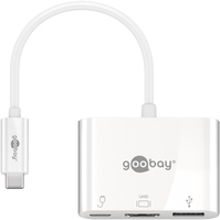 Goobay 62104 dokkoló állomás és port replikátor USB C-típus Fehér