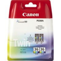 Canon CLI-36 C/M/Y Colour Ink Cartridge (Twin Pack)