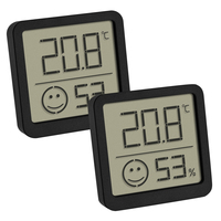 TFA-Dostmann 30.5053.01.02 environment thermometer Electronic environment thermometer Indoor Black