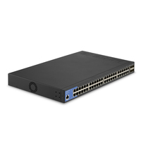 Linksys LGS352C-EU hálózati kapcsoló Vezérelt L3 Gigabit Ethernet (10/100/1000) Ethernet-áramellátás (PoE) támogatása Fekete, Kék