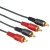 Hama Audio Connecting Cable 2 RCA Male Plugs - 2 RCA Male Plugs, 10 m audio cable 2 x RCA Black