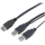 LogiLink USB 3.0 Y, 1m kabel USB USB 3.2 Gen 1 (3.1 Gen 1) USB A Micro-USB B Czarny