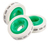 3M 80611428014 cable marker Green, White Polyester 3 pc(s)