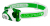 Zweibrüder SEO 3 Stirnband-Taschenlampe Grün LED