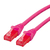 ROLINE Cat6 1.5m hálózati kábel Rózsaszín 1,5 M U/UTP (UTP)