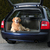 TRIXIE 1315 Autobarriere für Hunde Schlauchförmige Autoabdeckung Hund