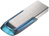 SanDisk Ultra Flair USB-Stick 128 GB USB Typ-A 3.2 Gen 1 (3.1 Gen 1) Blau, Silber