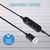 V7 HU311-2EP słuchawki/zestaw słuchawkowy Przewodowa Opaska na głowę Biuro/centrum telefoniczne USB Typu-A Czarny