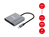 Equip 133488 USB grafische adapter 3840 x 2160 Pixels Zwart, Grijs