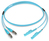 Dätwyler Cables 424540 Glasfaserkabel 10 m E-2000 (LSH) FC OM3 Aqua-Farbe