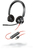 POLY Blackwire 3320 Headset Vezetékes Fejpánt Iroda/telefonos ügyfélközpont USB A típus Fekete, Vörös
