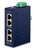 PLANET Industrial 2-port 10/100/1000T Gigabit Ethernet (10/100/1000) Power over Ethernet (PoE) Blau