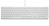 LMP 17598 klawiatura Biuro USB QWERTY Szwecki Srebrny
