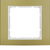 Berker 10113046 Wandplatte/Schalterabdeckung Gold, Weiß