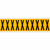 Brady 1534-X öntapadós címke Téglalap alakú Tartós Fekete, Sárga 10 db