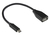 Alcasa 2511-OTG2 USB Kabel USB 2.0 0,1 m USB C USB A Schwarz