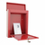 Rottner T04504 Briefkasten Rot Wandmontierter Briefkasten Stahl