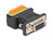 DeLOCK 66559 tussenstuk voor kabels D-Sub 9 pin 9 pin terminal block Zwart
